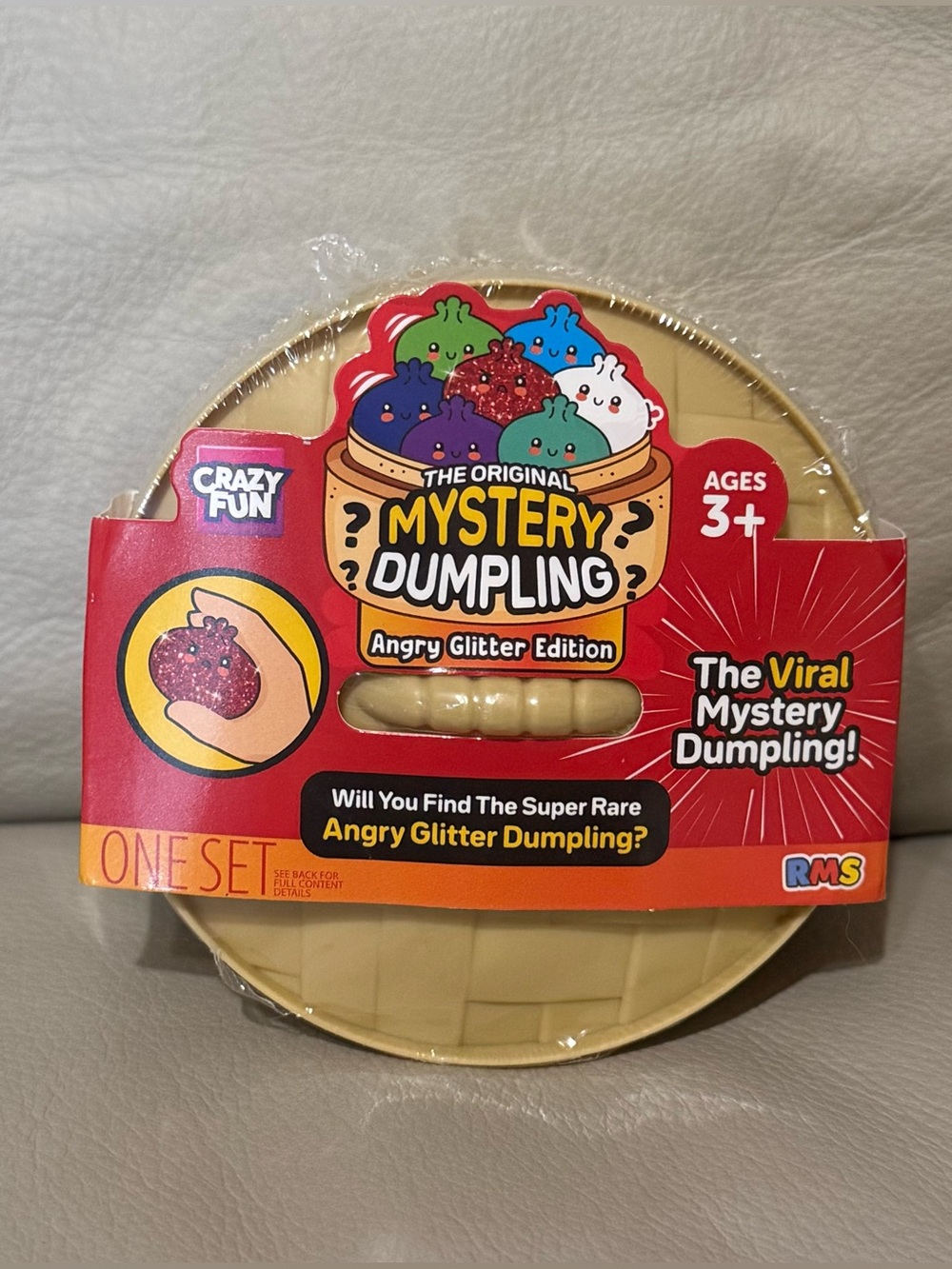 New RMS Angry Glitter Dumpling Maltose Sugar Squishy Sealed + Unopened